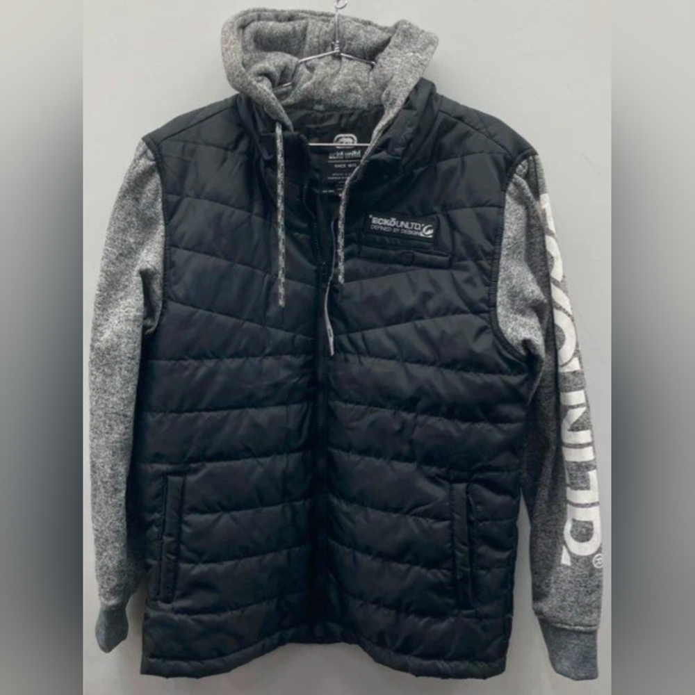Ecko Unltd Men's Black Hybrid Jacket Size S NWT MSRP $88